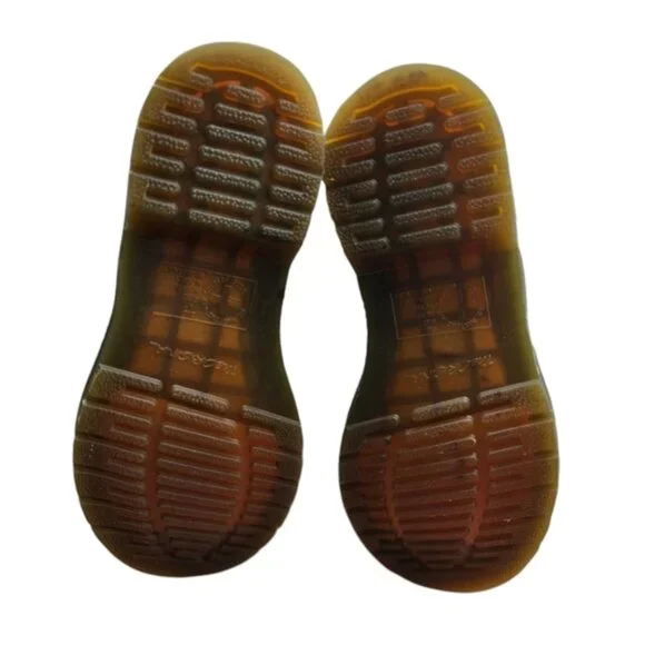 Dr. Martens 11821 Red/ Burgundy Leather Boots size 5 US - Picture 5 of 11